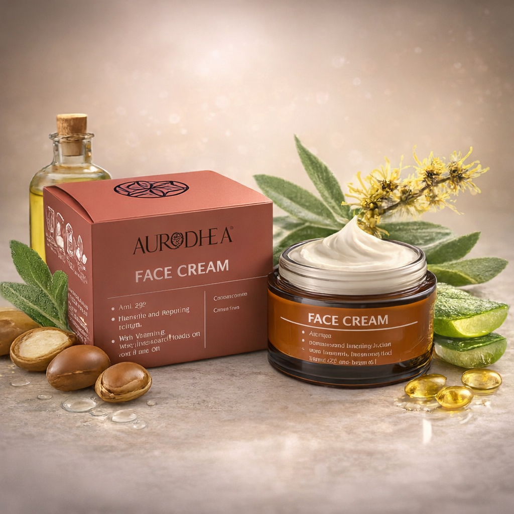 Crème visage Aurodhea à l’huile d’argan pot 50 ml