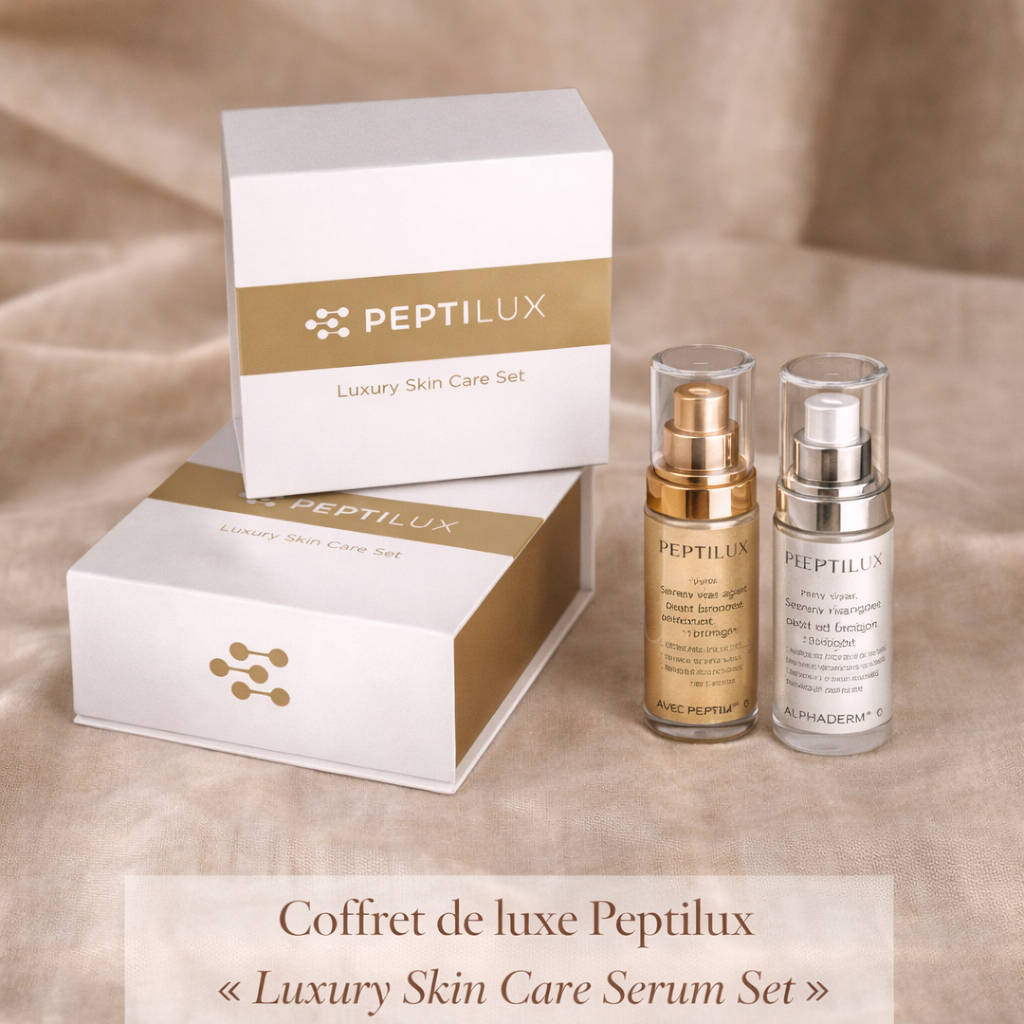 Coffret anti-âge Peptilux pour routine visage matin et soir