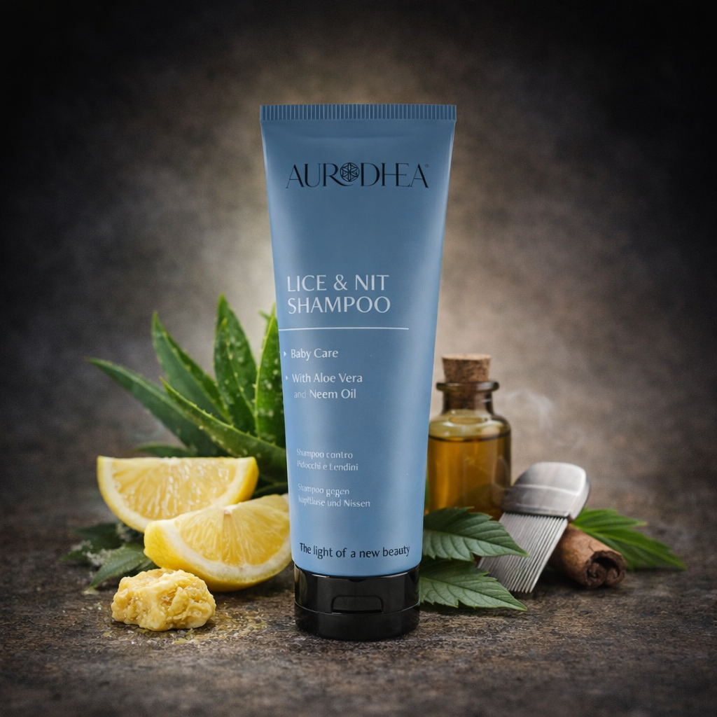 Shampoing anti poux Aurodhea bio avec aloe vera et huile de neem