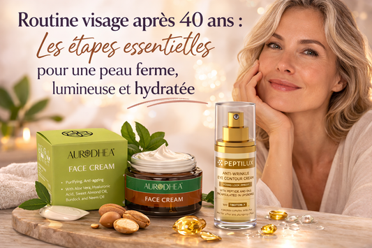 🌿 Routine visage après 40 ans : les étapes essentielles pour une peau ferme, lumineuse et hydratée
