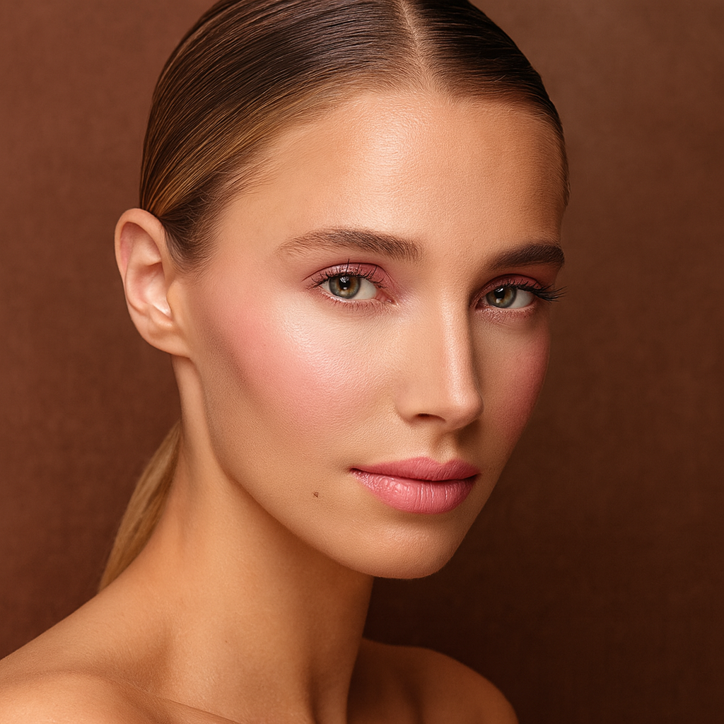 Stick blush MoniAmori Watermelon au fini mat, texture crémeuse et longue tenue.