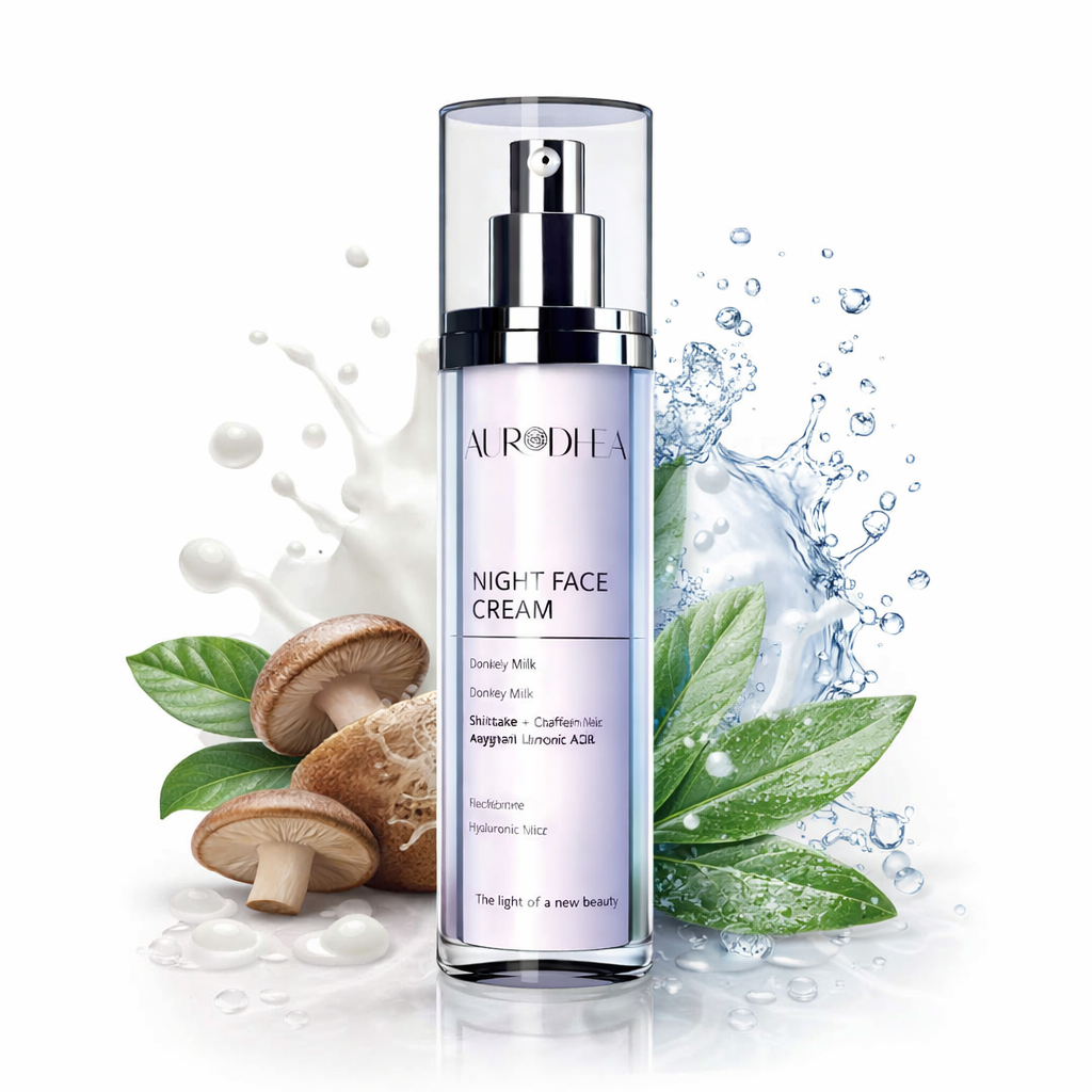 Crème de nuit visage Aurodhea au lait d’ânesse flacon 50 ml