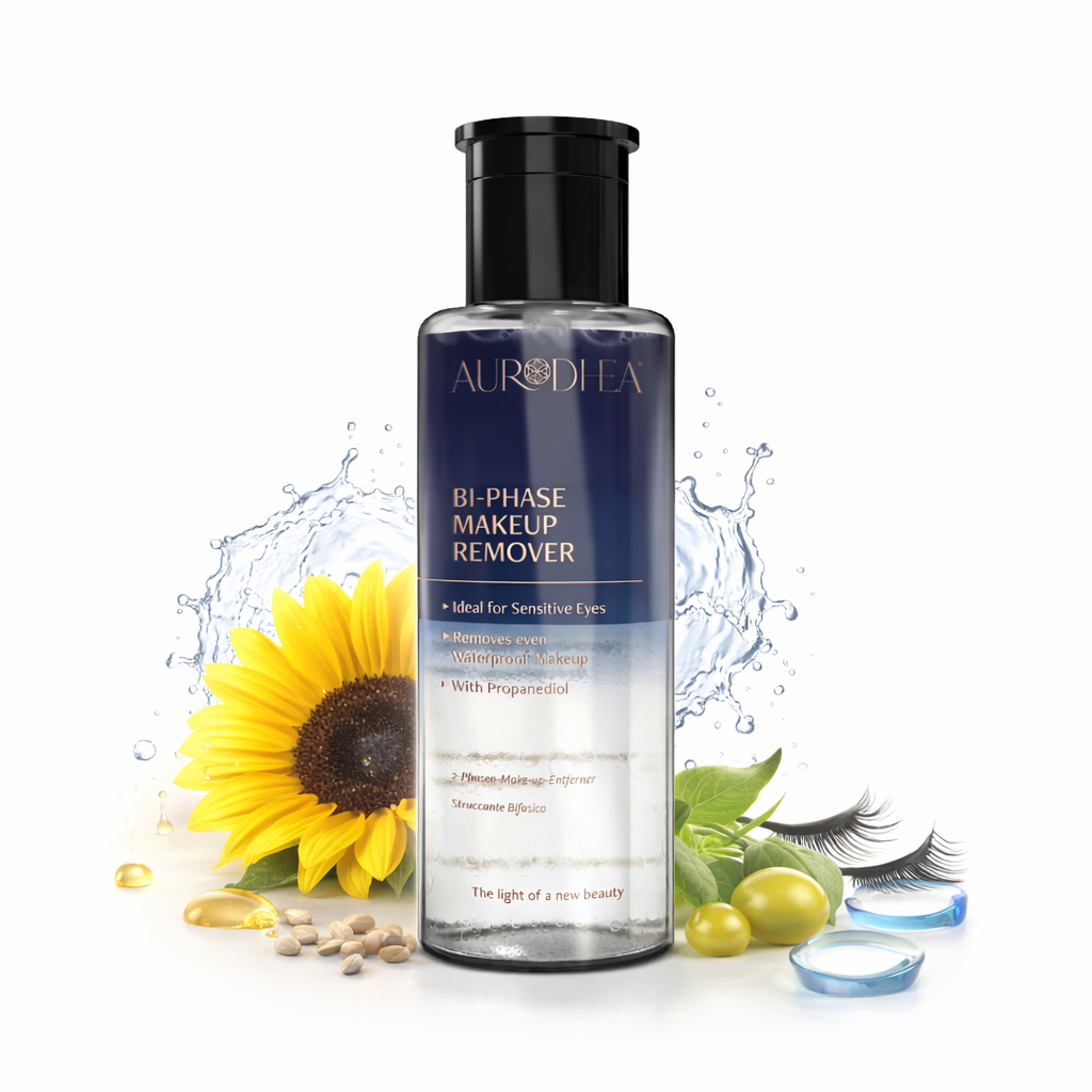 Démaquillant biphasé Aurodhea flacon 200 ml pour yeux sensibles