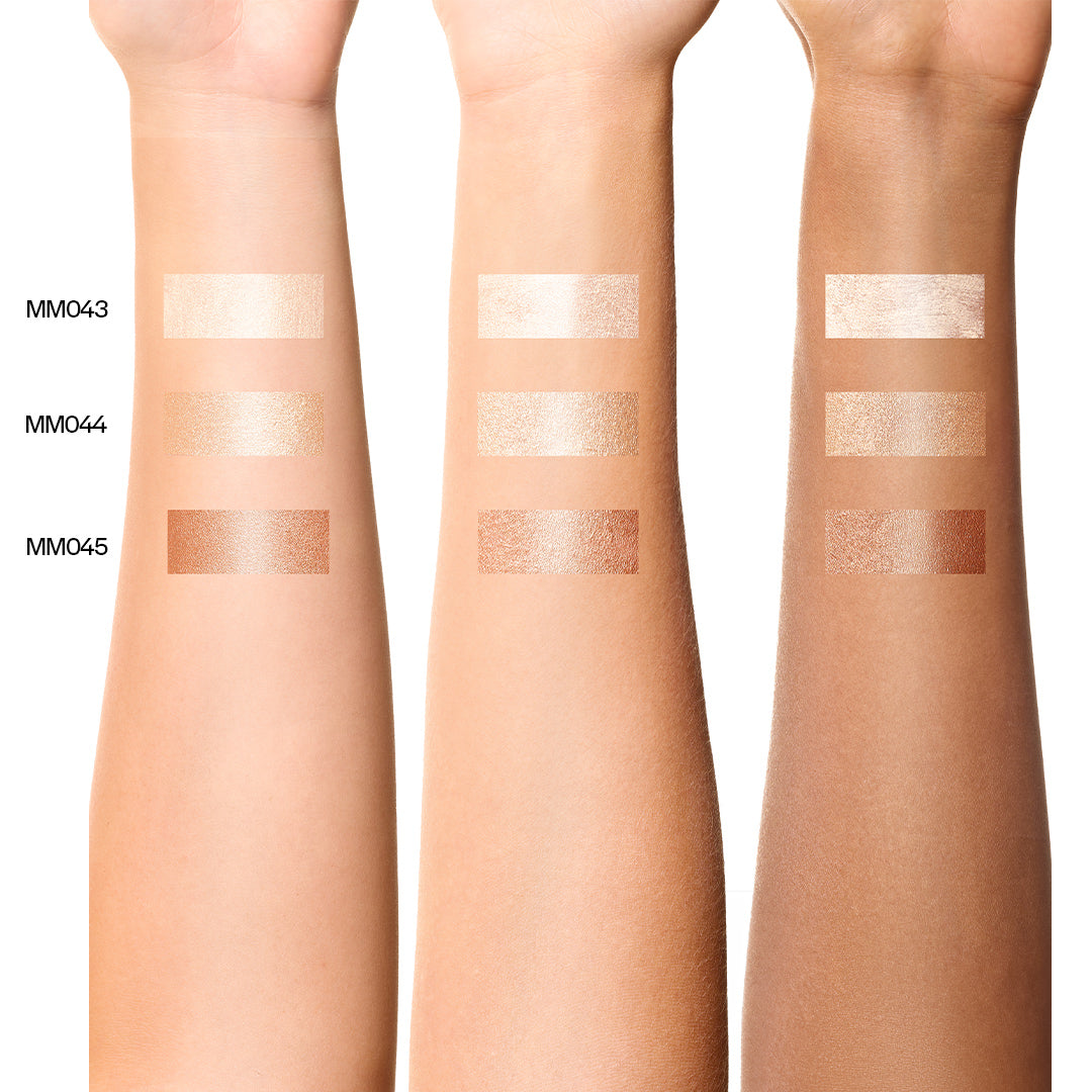 ollection complète des sticks Light & Go de MoniAmori – teintes Bronze, Rose Gold et Champagne.