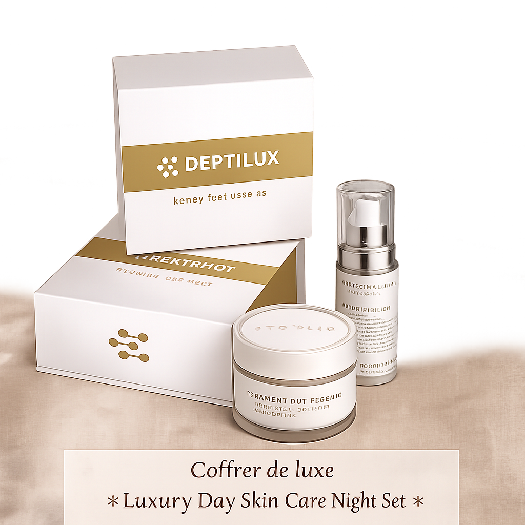 Sérum anti-rides nuit et crème Collagen Pro Peptilux présentés hors coffret