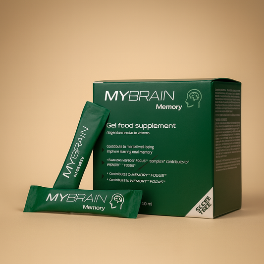 MYBRAIN – Complément alimentaire en gel à la réglisse, pour la mémoire et la concentration, contenant le complexe breveté MEMORY FOCUS™.