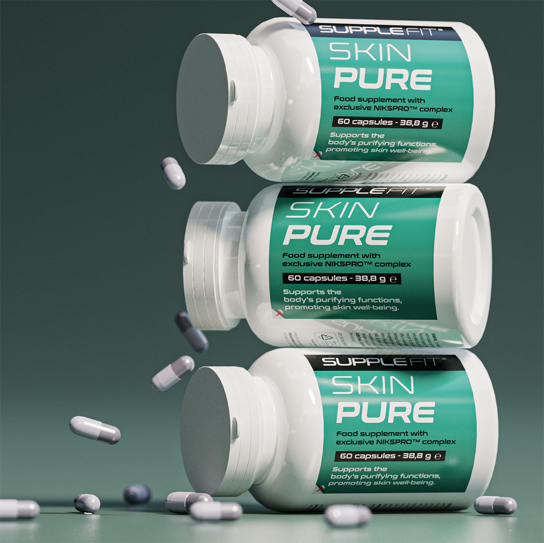 Complément alimentaire SKINPURE en gélules – bien-être et purification de la peau avec complexe NIKSPRO™.