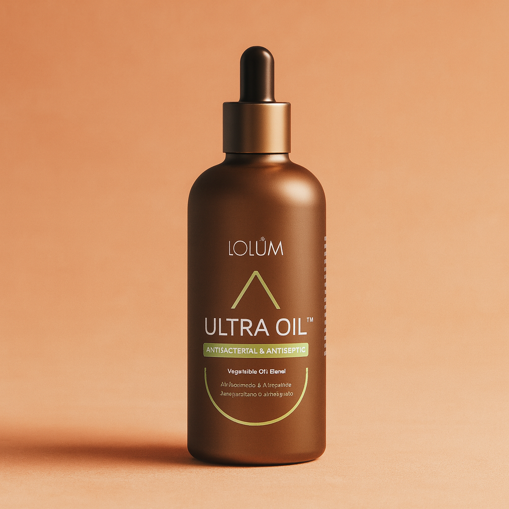 Flacon ULTRA OIL™ antibactérienne et antiseptique – huile purifiante naturelle pour peaux à problèmes.